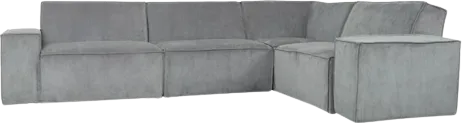 James Rib Hoekbank Rechts - Koel Grijs