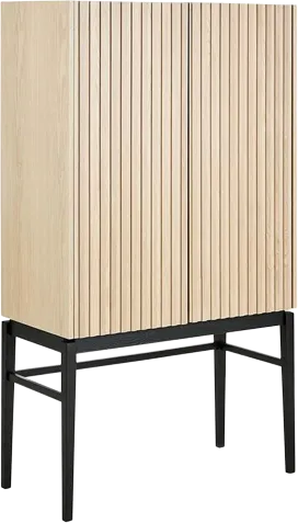 Linjer kast met zwart onderstel