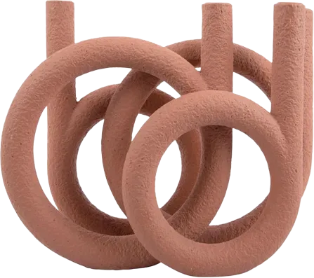 Kandelaar Rings - Terracotta